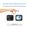 EVIOAUO Action Camera Underwater Camera Body Waterproof 68FT 4K 60FPS EIS 20MP Mini Cube Size 2.1" HD LCD Touch Screen 32G Memory Card Black view 3