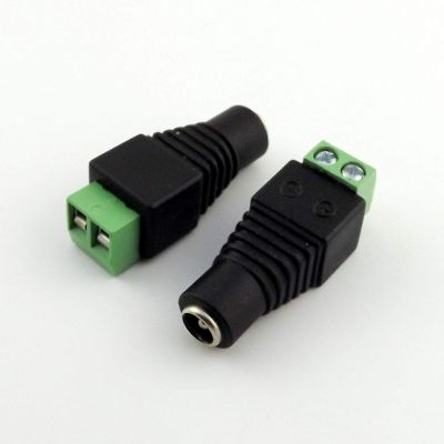 100x 5.5mm X 2.5mm Female DC Power LED CCTV Video Camera Adapter Connector