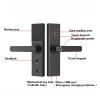 Smart Lock Smart Door Lock WiFi Fingerprint Code IC Card Lock, APP Remote Control Digital Lock (Color 22X240 (5085)) (Bronze 22X200 (5050)) view 4