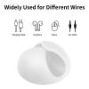 24pcs Cord Holder Cable Clips(12pc Black+12pcs White)- Cable Cord Organizer view 3