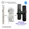 Smart Lock Biometric Door Lock Fingerprint Application IC Card Keyless Code Electronic Door Lock Home Smart Digital Door Lock Black (Color : 4085) (4585) view 2