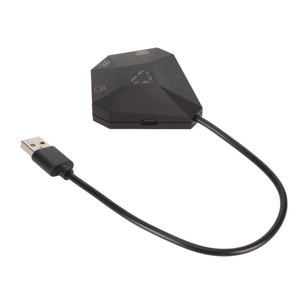 Denash Keyboard Adapter, Reset Portable Customized Mapping Plug and Play Stable Cable Connection Game Controller Adapter for Game Console
