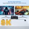 8K DP KVM Switch 2 PC 2 Monitor, Dual Monitor KVM with 4 DP and 2 USB Cables, 4K@120Hz 8K@60Hz Displayport 1.4 and USB 3.0 view 2