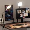 2 Packs Video Conference Light for Computer, 15W LitONES Desk Light for Zoom Calls Meeting with C-Clamp & Metal Swing Arm, Podcast Lighting Kit with Remote, Memory & Timing CRI95 view 1