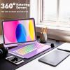 FUWANG Touch Keyboard Case for iPad 10th Generation (10.9", 2022) iPad 10th Generation Case with Keyboard Bundle with Stylus Pen for iPad 9th&10th Generation - 4X Fast Charge Apple Pencil view 3