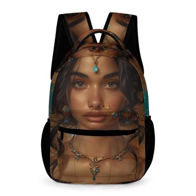 JEKYQ Backpack for Men Women Laptop Backpack Jasmine Art Style Casual Daypack Laptop Bag for Travel