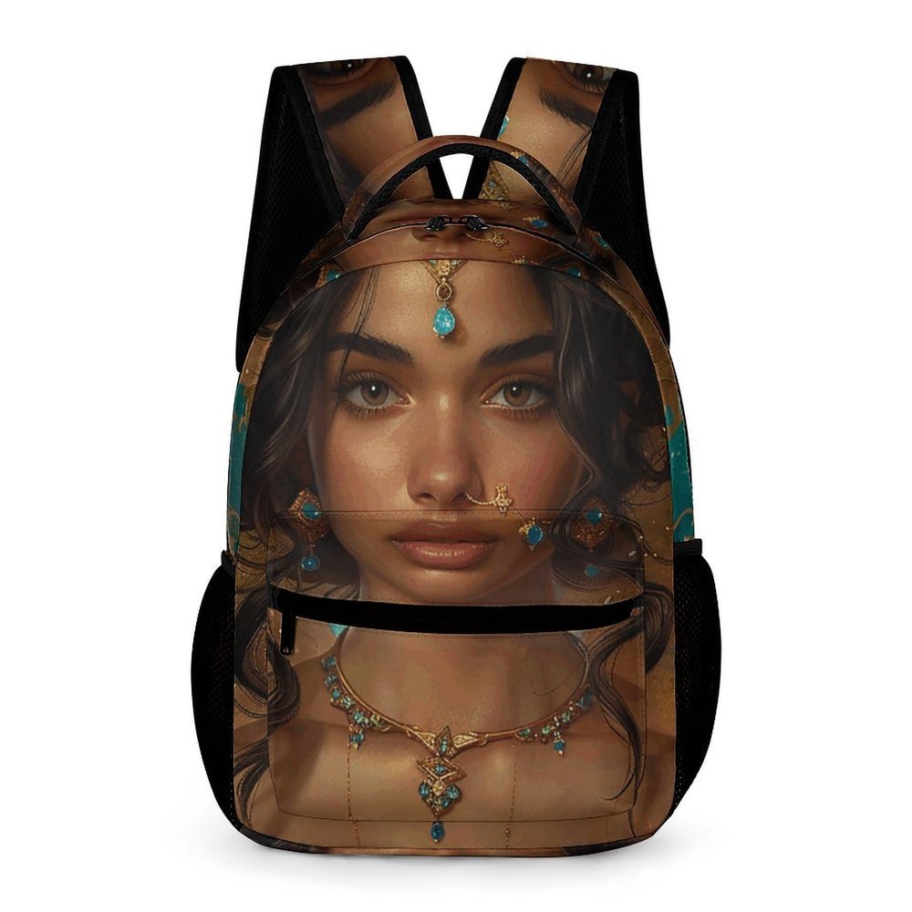 JEKYQ Backpack for Men Women Laptop Backpack Jasmine Art Style Casual Daypack Laptop Bag for Travel