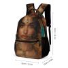 JEKYQ Backpack for Men Women Laptop Backpack Jasmine Art Style Casual Daypack Laptop Bag for Travel view 2