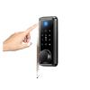Compatible with Mobile APP Smart Remote Control Fingerprint Biometric Password Password Lock Tongue Automatic Lock (Color : LD02) (Black) view 2
