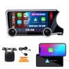 Physical Display Knobs CarPlay/Android Auto Autoradio FM Radio Car Navigation Stereo Pad Player GPS 10.1" QLED Touch Screen BT WiFi 2 Din Headunit Tablet for Honda City 2014-2018 RHD Quad Core 2G+64G view 1
