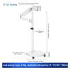 AVXANKTG 17-43 inch Monitor Stand Pure White Vertical TV Floor-Standing Mobile Trolley Lifting and Rotating Stand Pneumatic Cantilever view 2