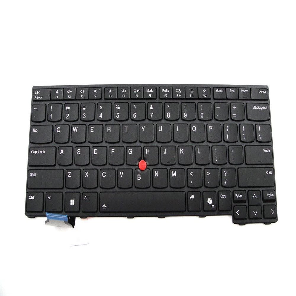 Bayjebu Parts for Lenovo ThinkPad L14 Gen 5 Keyboard US-English Backlit Black 5N21M38521