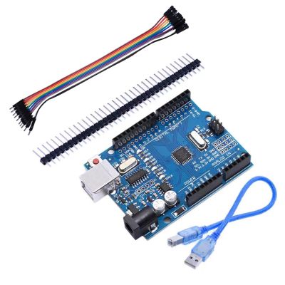 Yeiwenl UNO R3 Board Module ATmega328P with USB Cable,30pin Wire and 2.54mm Straight Pin Header for Arduino