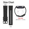 AK Floral Engraved Band Compatible with Fitbit Versa Bands, Soft Sport Replacement Wristbands for Fitbit Versa 2 Smart Watch Women Men (Black) view 3