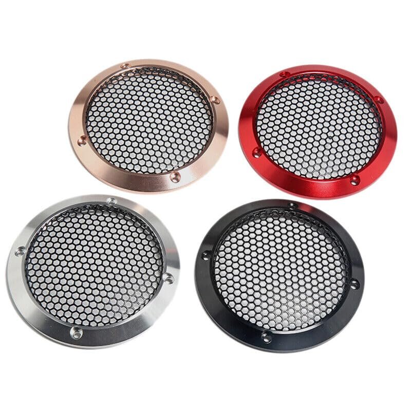Generic 3"" Inch 97mm Speaker Cover Full Metal Mesh Grille Protection Decorative Circle