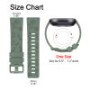 AK Floral Engraved Band Compatible with Fitbit Versa Bands, Soft Sport Replacement Wristbands for Fitbit Versa 2 Smart Watch Women Men (Avocado Green) view 3