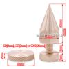 Generic 4pcs Copper Speaker Spike Pad Amplifier Shockproof Isolation Stand Foot Base Pad view 2
