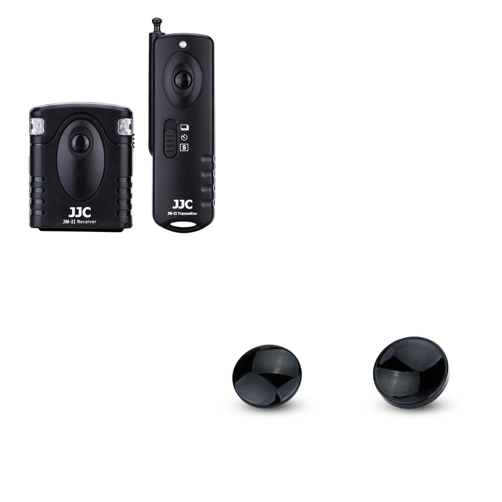 JJC Wireless Remote Shutter Release & 2-Pack Soft Shutter Release Button for Fujifilm X100VI X100V X100F X100T X-T30 II XT30II X-T30 XT30 X-T20 XT20 X-T4 XT4 X-T3 XT3 X-T2 XT2 X-E3 XE3 Cameras & More