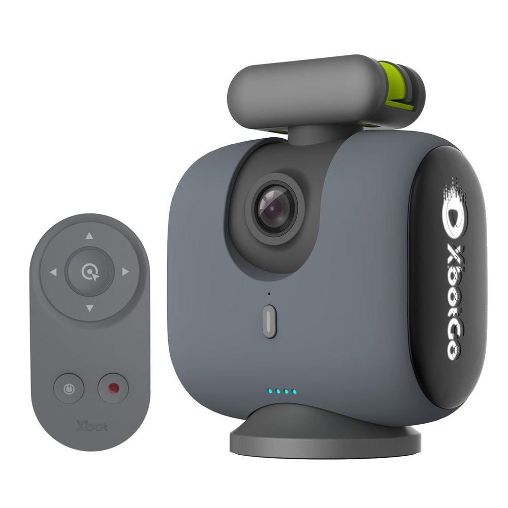 XbotGo Chameleon AI Auto Sports Action Camera - 4K 60FPS Soccer Camera and Basketball Tracking Camera for Team Sports, Live Streaming, No Subscription, Works with iOS & Android (Lava Graphite)