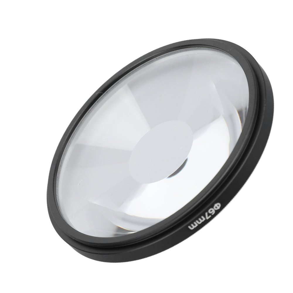 62mm Camera Lens Filter, HD Optical Glass Anamorphic Special Effects Lens Filter Aluminum Alloy Frame, Spiral Halo Special Effects Filter Photography Camera Lens Accessories