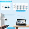 OOSSXX (16 IPS UHD Monitor) 2-Way Audio 2-Antennas Enchance WiFi Wireless 5MP PIR Outdoor Camera Wireless Home Security Cameras System with Monitor Indoor Video Surveillance DVR Kit view 4