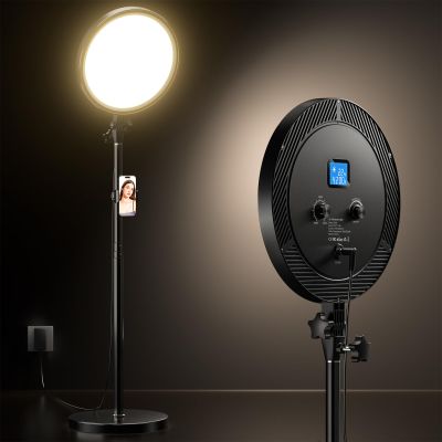 UBeesize Professional Ring Light with Stand, Phone Holder & Remote  6500K Full-Screen LED Lighting for Makeup, Photography, Studio, Barber, and Live Streaming