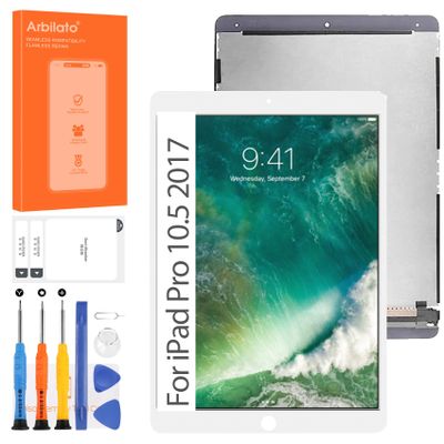 Screen for iPad Pro 10.5 2017 Tablet Screen Replacement for iPad Pro 10.5 LCD Screen A1701, A1709, A1852 Touch Display Digitizer Assembly Repair Parts (White No Frame)