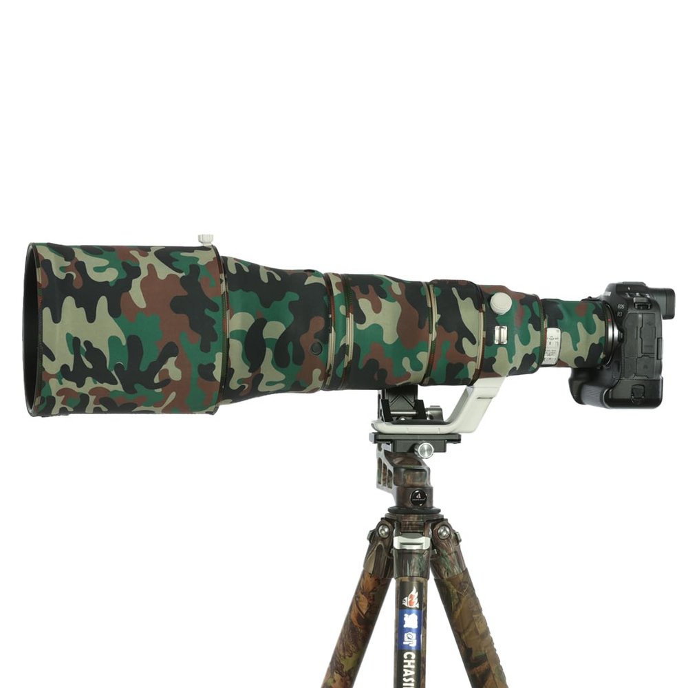 CHASING BIRDS Lens Camouflage Waterproof Coat for Canon RF 600mm F4 L is USM Rainproof Lens Protective Cover Version IV (Military Green Camouflage)
