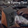 Denash PC Speakers, Low Distortion Wooden Color Wired Laptop Speakers,Deep Bass Clear Sound Quality Plug & Play Computer Speakers for PC Phone Laptop view 2