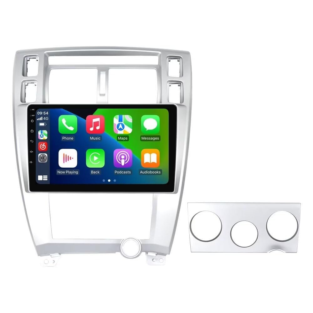2+64GB Car Radio for Hyundai Tucson 2006-2013 Replacement Dash Kit Car GPS Navigation,10" IPS Touch Screen Head Unit with Car-Play & Android Auto/Rear View