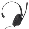 Monaural Business Headset, Volume Adjustment Black USB Headset Plug and Play Microphone Mute Flexible for Call Center for PCs for Home view 2