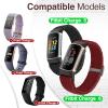 Acortjl Braided Solo Loop Bands Compatible with Fitbit Charge 6/Charge 5, Adjustable Stretchy Nylon Woven Replacement Wristbands for Fitbit Charge 6/Charge 5 for Women Men view 2