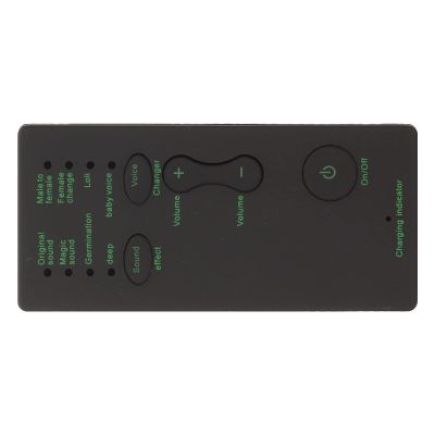 Mini Voice Changer Device, Adjustable 7 Sound Effects Multifunctional Black Handheld Voice Changer for Mobile Phones for PCs