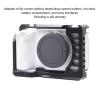 Aluminum Alloy Camera Cage, Real Machine Modeling Precise Hole Opening Easy Assembly Full Camera Cage with Cold Shoe Mount for ZV Video Making view 2