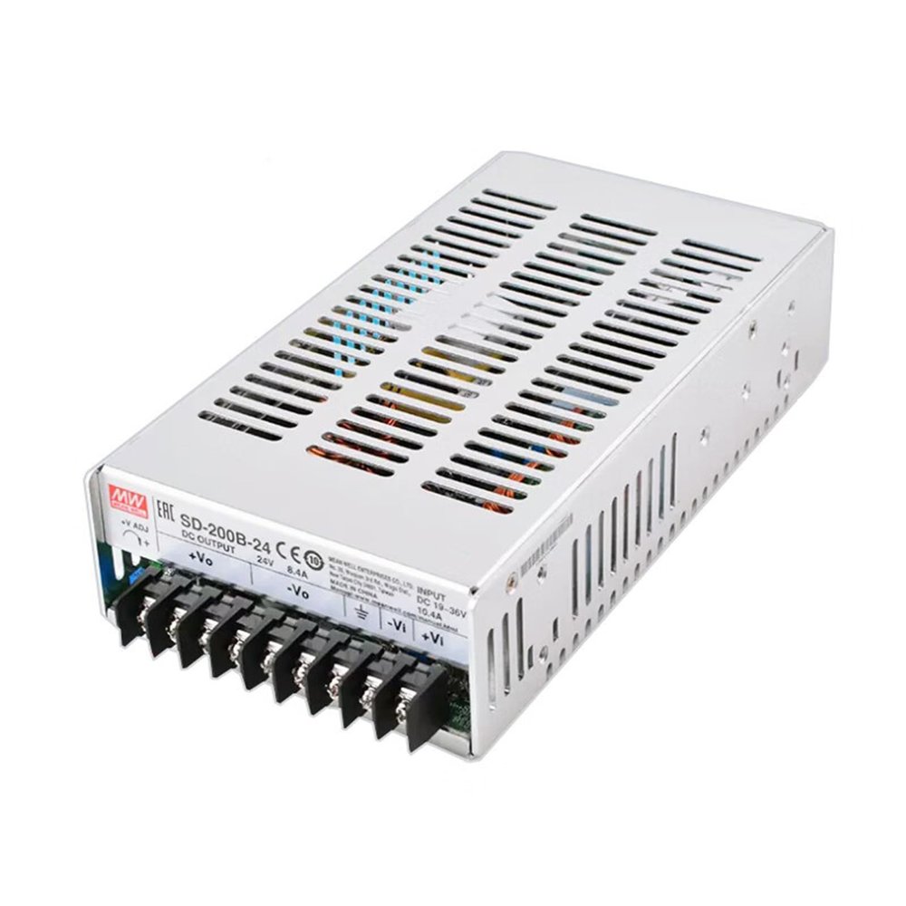 Mean Well MW 200W Single Output DC-DC Bench Ham Logic Level Converter 24v 8.4A (SD-200B-24 24V/8.4A/201W/Power Converter)