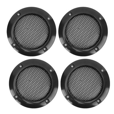 2inch Audio Speaker Mesh Grille Protective Decorative Audio Speaker 4pcs DIY Set Car Speaker Accessories (Black)