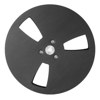 1/4 7 Inch Empty Reel, Takeup Reel Universal 3 Hole for Reel To Reel Tape Player (Black)