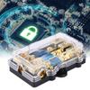 24V 60a Car Auto Stereo Audio Holder, Box Holder, Box, Fused 3 Way Distribution Block Boite a Fusible 60a 3 Ways Circuit Blade Insurance view 2
