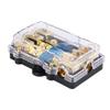 24V 60a Car Auto Stereo Audio Holder, Box Holder, Box, Fused 3 Way Distribution Block Boite a Fusible 60a 3 Ways Circuit Blade Insurance view 3