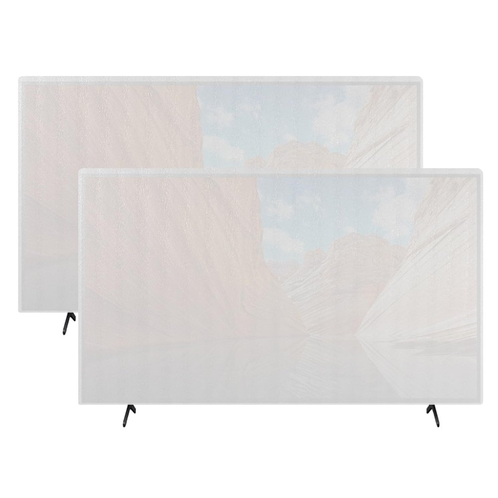 2 Pack Foam Flat Screen TV Cover for Moving Fits Up to 65''W x 36''H TV Display Screen Protector for Protection During House Moving, Storing, Painting or Home Renovation Packing Cushioning Supplies
