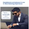 Enzemit E13 Bluetooth Audio Smart Glasses for Men Women, Blue Light Blocking & Sunglasses Lens for Office Outdoor Sports Drive Hands-Free Calling, Easy Automatic Pairing (Black Lens) view 2