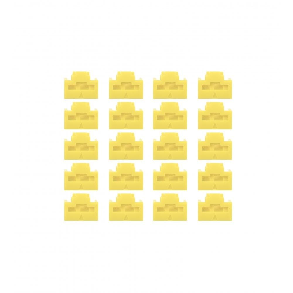 RJ45 Port Locks .Yellow,20pcs