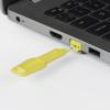 RJ45 Port Locks .Yellow,20pcs view 2