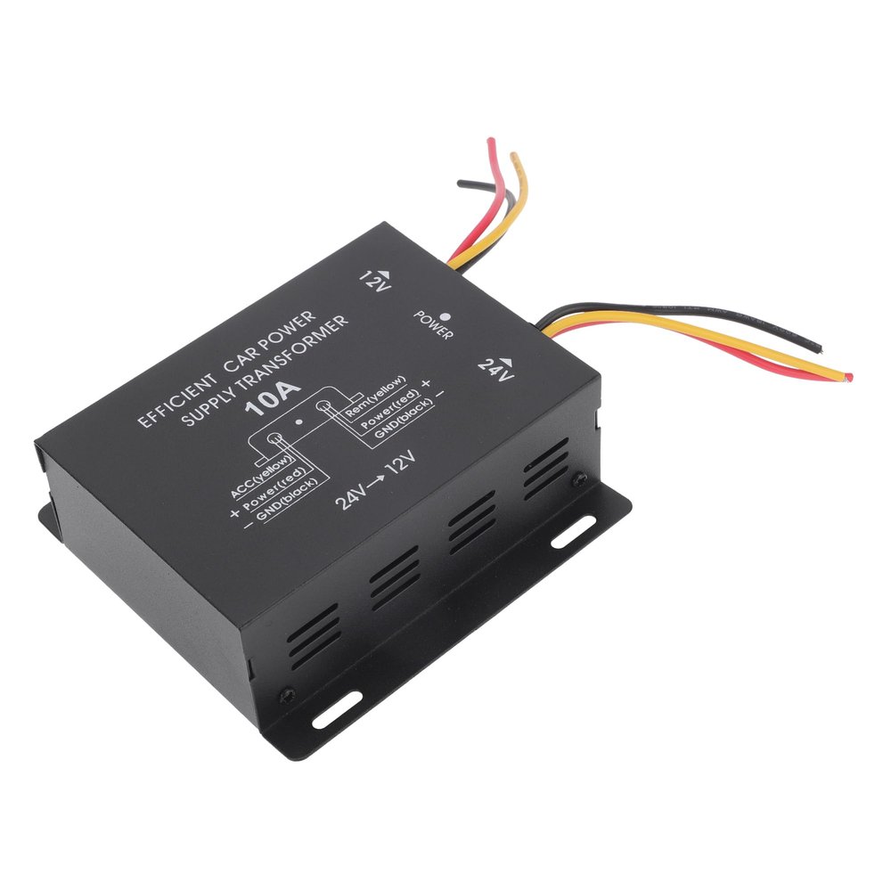 TUCKBOLD Trucks 24V Step Down to 12V Car Power Supply Module 10A Compatible | Power Supply Converter Black 1 Pcs