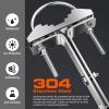 Antenna Mounting Bracket 12 Inch SUS304 Stainless Steel Mast Wall Mount Clamp Windproof Antenna Mount for TV Antenna Mast view 4