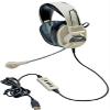 3066-USB CT Deluxe Over-Ear Stereo Headset, Beige; Gooseneck Microphone; USB Plug; 6-Foot Long 2-Layered Cut-and-chew-Resistant Cord; Adjustable Plastic Headband; Noise-reducing Ear-Cups view 2