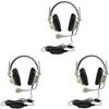 3066-USB CT Pack of 3 Deluxe Over-Ear Stereo Headset, Beige; Gooseneck Microphone; USB Plug; 6-Foot Long 2-Layered Cut-and-chew-Resistant Cord; Adjustable Headband; Noise-reducing Ear-Cups view 1