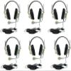 3066-USB CT Pack of 6 Deluxe Over-Ear Stereo Headset, Beige; Gooseneck Microphone; USB Plug; 6-Foot Long 2-Layered Cut-and-chew-Resistant Cord; Adjustable Headband; Noise-reducing Ear-Cups view 1