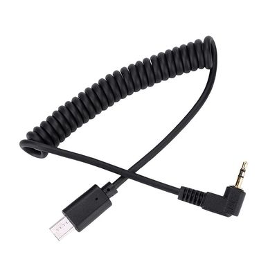 Yunir 3.5mm 2.5mm Shutter Release Cable Cord, Stretchable Spiral Coiled Cord for A7Iii Cameras with RM VPR1 Connection, Compatible for RX1 RX10 RX100 A7S A7R A7 A7II A7III A9 A58