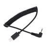 Yunir 3.5mm 2.5mm Shutter Release Cable Cord, Stretchable Spiral Coiled Cord for A7Iii Cameras with RM VPR1 Connection, Compatible for RX1 RX10 RX100 A7S A7R A7 A7II A7III A9 A58 view 1